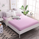 Cotton Fitted Sheet Quality Solid Color Bed Sheet