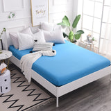 Cotton Fitted Sheet Quality Solid Color Bed Sheet