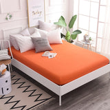 Cotton Fitted Sheet Quality Solid Color Bed Sheet