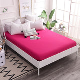 Cotton Fitted Sheet Quality Solid Color Bed Sheet