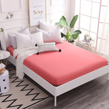 Cotton Fitted Sheet Quality Solid Color Bed Sheet