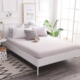 Cotton Fitted Sheet Quality Solid Color Bed Sheet