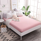 Cotton Fitted Sheet Quality Solid Color Bed Sheet