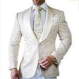 Classic Design White Groom Tuxedos