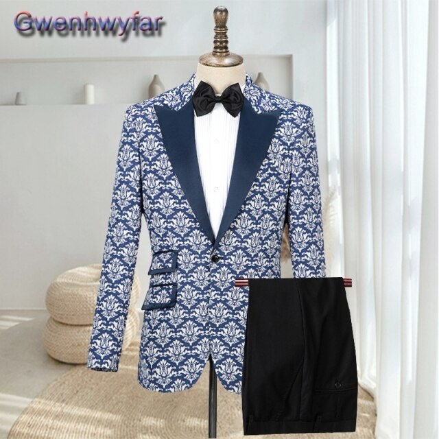 Gwenhwyfar Men's Red Weding Formal Suit, 2021 Custome Homme Mariage, New Tailored Groomsmen Tuxedos,2 Pieces Set Terno Masculino