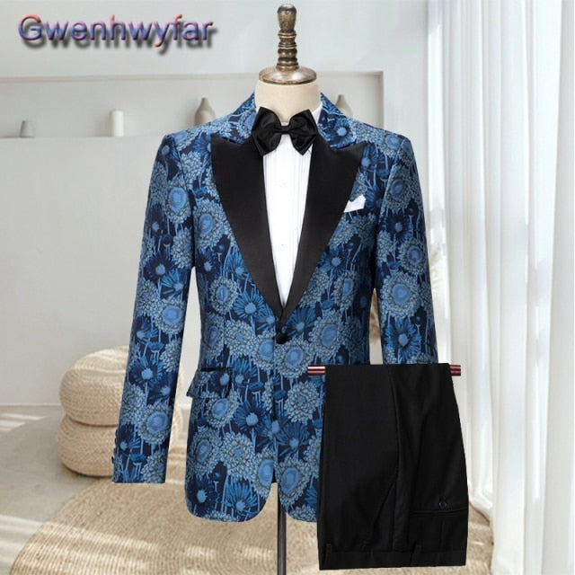 Gwenhwyfar Men's Red Weding Formal Suit, 2021 Custome Homme Mariage, New Tailored Groomsmen Tuxedos,2 Pieces Set Terno Masculino