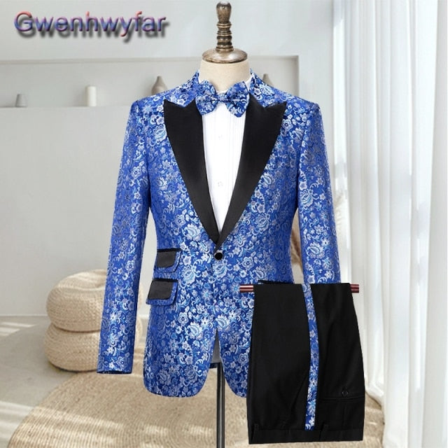 Gwenhwyfar Men's Red Weding Formal Suit, 2021 Custome Homme Mariage, New Tailored Groomsmen Tuxedos,2 Pieces Set Terno Masculino