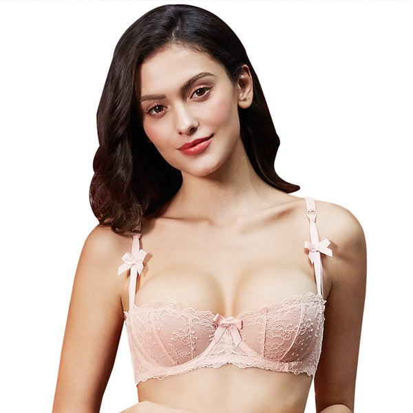 Transparent Sexy Ultra-thin Comfortable 1/2 Cup Bra
