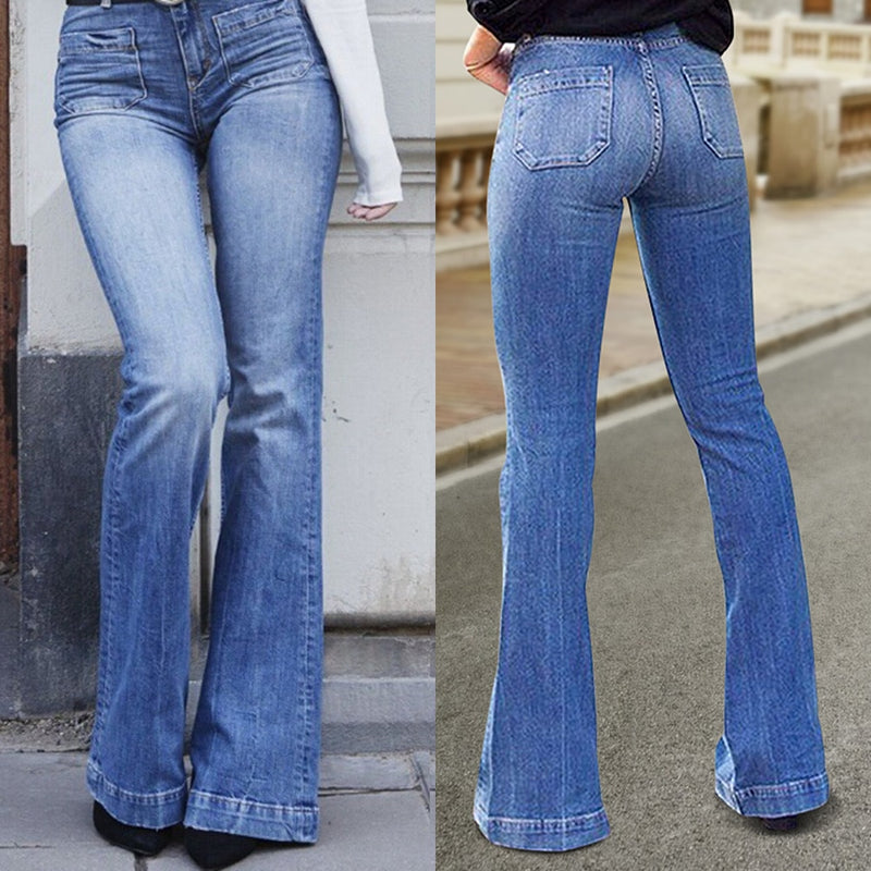 flare Pants Female Women's Jeans Large Size Boyfriend Jeans Women Jeans Pants High Waist Mom Ripped Jeans 2021 Stright Trousers