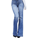 flare Pants Female Women's Jeans Large Size Boyfriend Jeans Women Jeans Pants High Waist Mom Ripped Jeans 2021 Stright Trousers