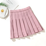 High Waist Mini Skirts Punk Pleated Gothic Streetwear