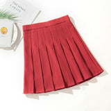 High Waist Mini Skirts Punk Pleated Gothic Streetwear