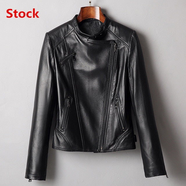 2021 Real Genuine Leather Jacket For Women
