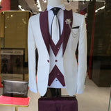 Men 3 Pieces Wedding Men Suit