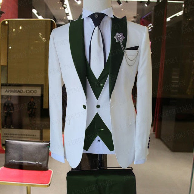 Men 3 Pieces Wedding Men Suit