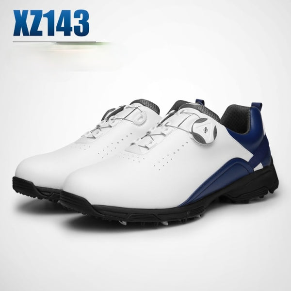 Waterproof Breathable Golf Shoes Male Rotating Shoelaces