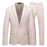 Candy Colors Slim Fit Formal Business Suits Sets