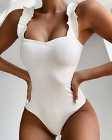 Plunge Neck Swimwear Women Backless Brazilian Monokini
