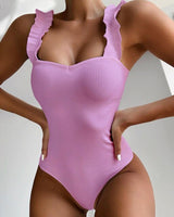 Plunge Neck Swimwear Women Backless Brazilian Monokini