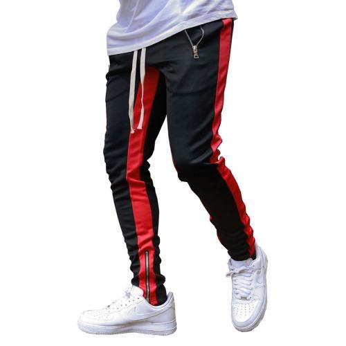 Jogging Pants Block Zip Pockets