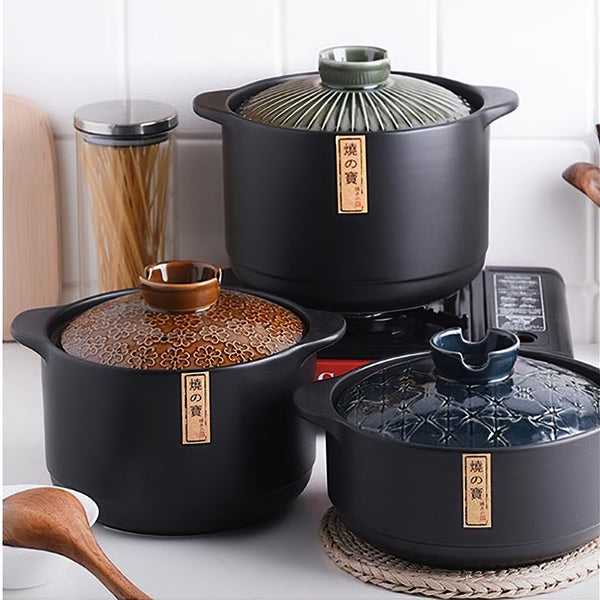 Ceramic Green Blue 2.5-6L Multiple Size Cooking Pot