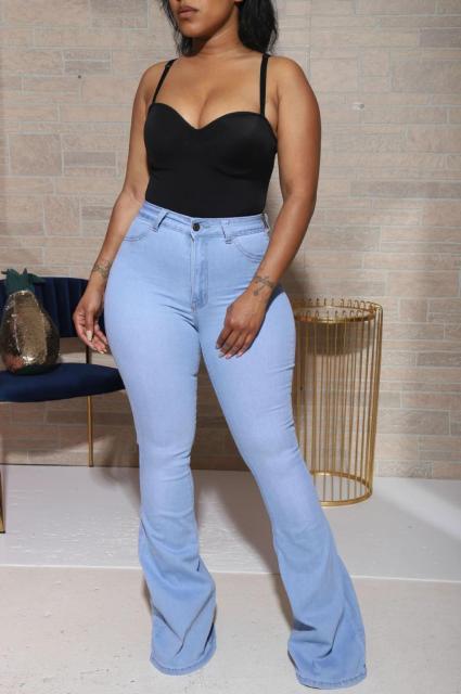 Casual Skinny Lifting Hips Denim Long Pants