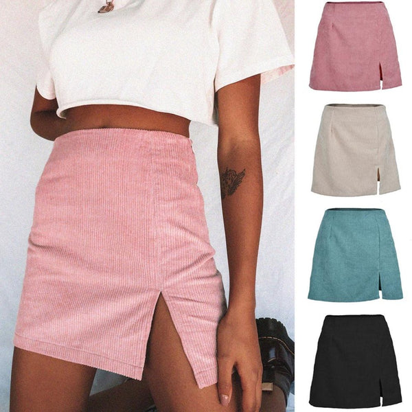 Elegant High Waist  A Line Skirts New