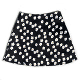 Elegant Floral Print Skirt Mini Dress High Waist