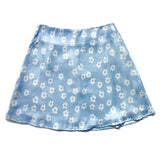 Elegant Floral Print Skirt Mini Dress High Waist