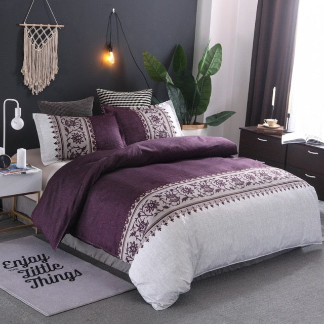 Comforter Bedding 6 Colors Quilt Cover Pillowcase & Bed Sheet