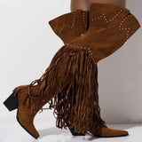 Cowboy boots Chunky Heels Pointed Toe