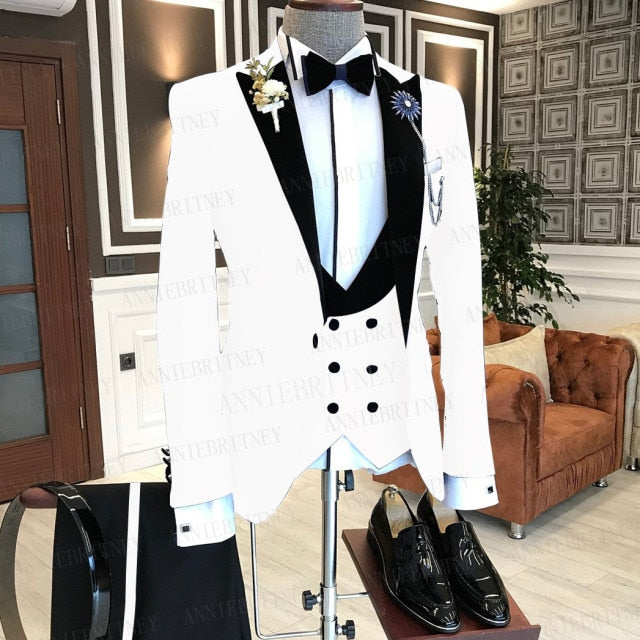 Business Men 3 Pieces Male Suit