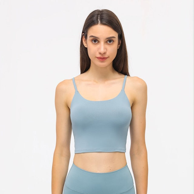 Push Up Padded Gym Fitness Workout Removable Pads Tank Top