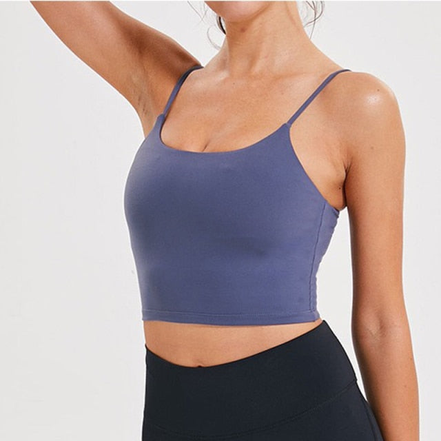 Push Up Padded Gym Fitness Workout Removable Pads Tank Top