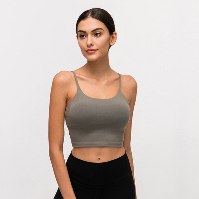 Push Up Padded Gym Fitness Workout Removable Pads Tank Top