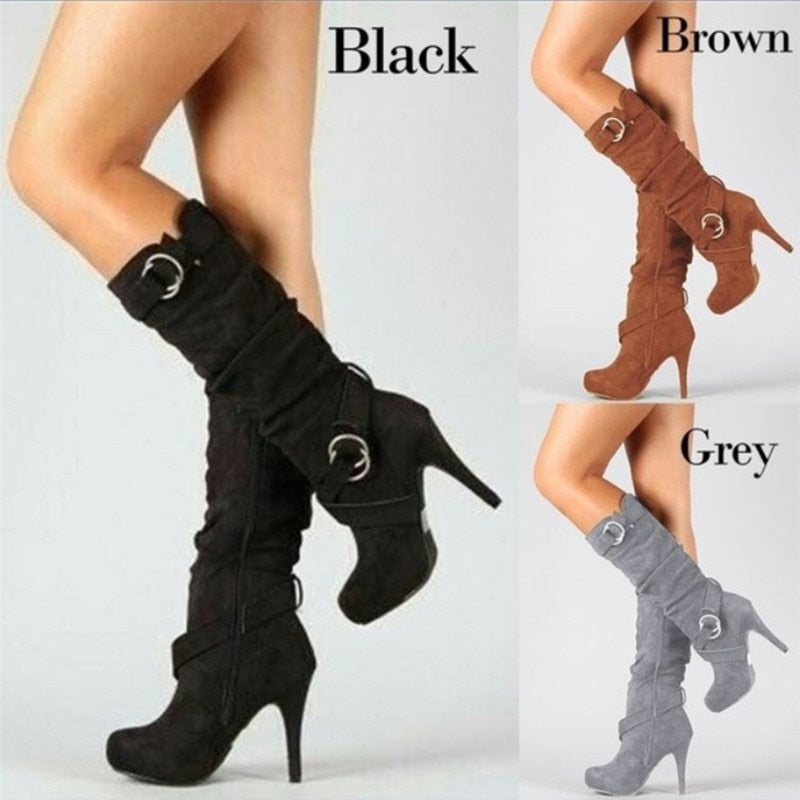 Jackboots Thick Heel Boots Bandage
