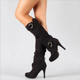 Jackboots Thick Heel Boots Bandage