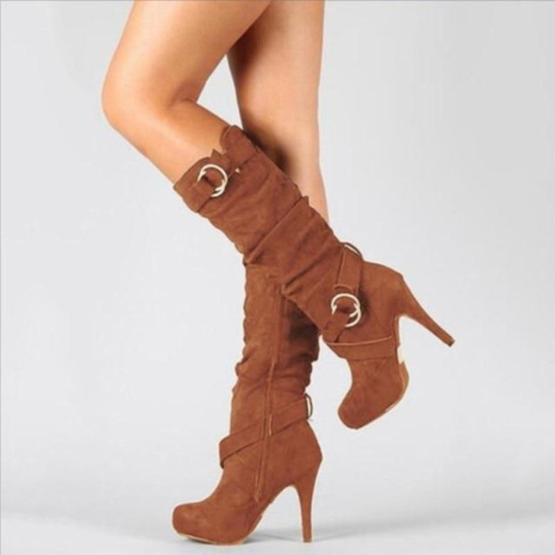 Jackboots Thick Heel Boots Bandage
