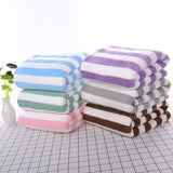 Simple Stripes Absorbent Quick Drying Bath Towel
