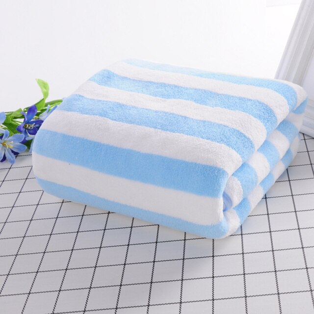 Simple Stripes Absorbent Quick Drying Bath Towel