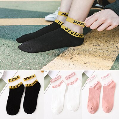 5/4/3/2pairs Cotton Socks Set for Women Girl Spring Summer Autumn Sexy Transparent Breathable Comfortable Fish Net Sox Sokken