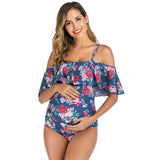 One Piece Bathing Suit Ruffles Lemon