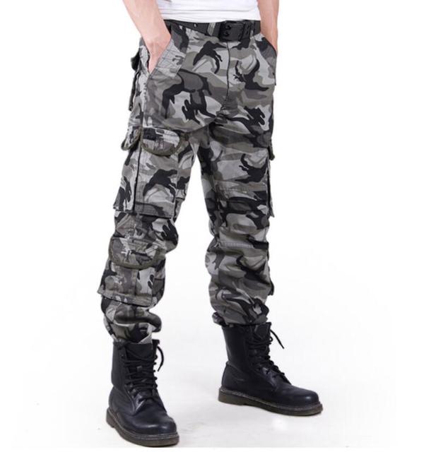 Top Quality Women's Multi-Pocket Trousers Spring and Autumn Loose Straight Fashion Casual Plus Size Female Camouflage Pants