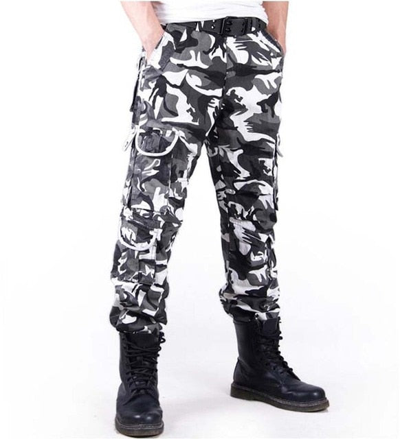 Top Quality Women's Multi-Pocket Trousers Spring and Autumn Loose Straight Fashion Casual Plus Size Female Camouflage Pants