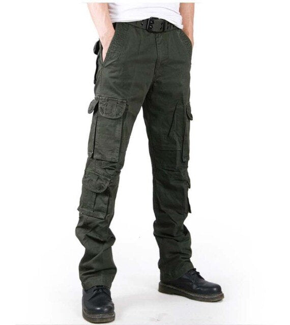 Top Quality Women's Multi-Pocket Trousers Spring and Autumn Loose Straight Fashion Casual Plus Size Female Camouflage Pants
