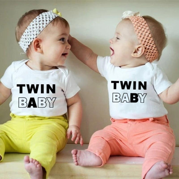 Twin Baby A/B Baby Girls Boys Cotton Jumpsuit