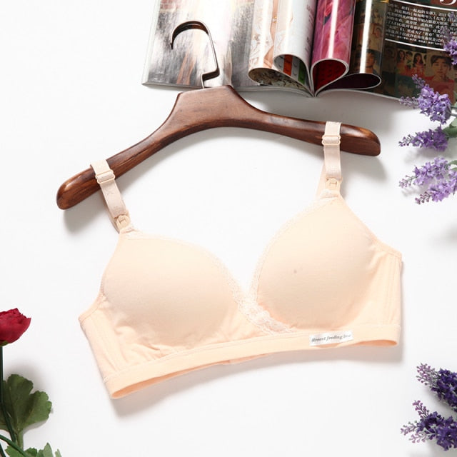 Cotton Wirefree Nursing Clothing Breastfeeding Bra for Pregnant Women Pregnancy Breast Sleep Underwear Soutien Gorge Allaitement