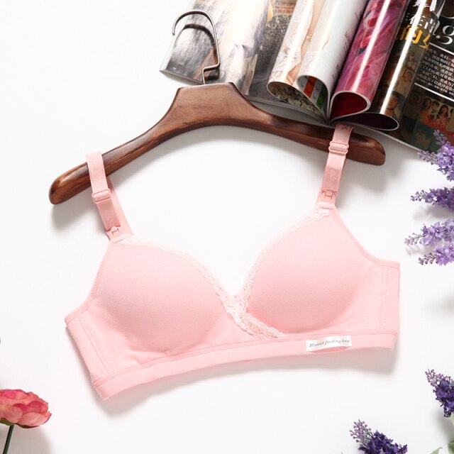 Cotton Wirefree Nursing Clothing Breastfeeding Bra for Pregnant Women Pregnancy Breast Sleep Underwear Soutien Gorge Allaitement
