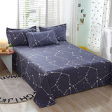 100% Cotton Bed Sheet Pink Flowers Printed Double Top King Sheets