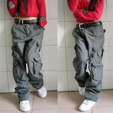 Female Couples Hip Hop Jeans Many Pockets